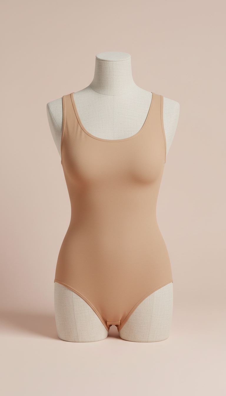 Seamless Bodysuit in Warm Nude