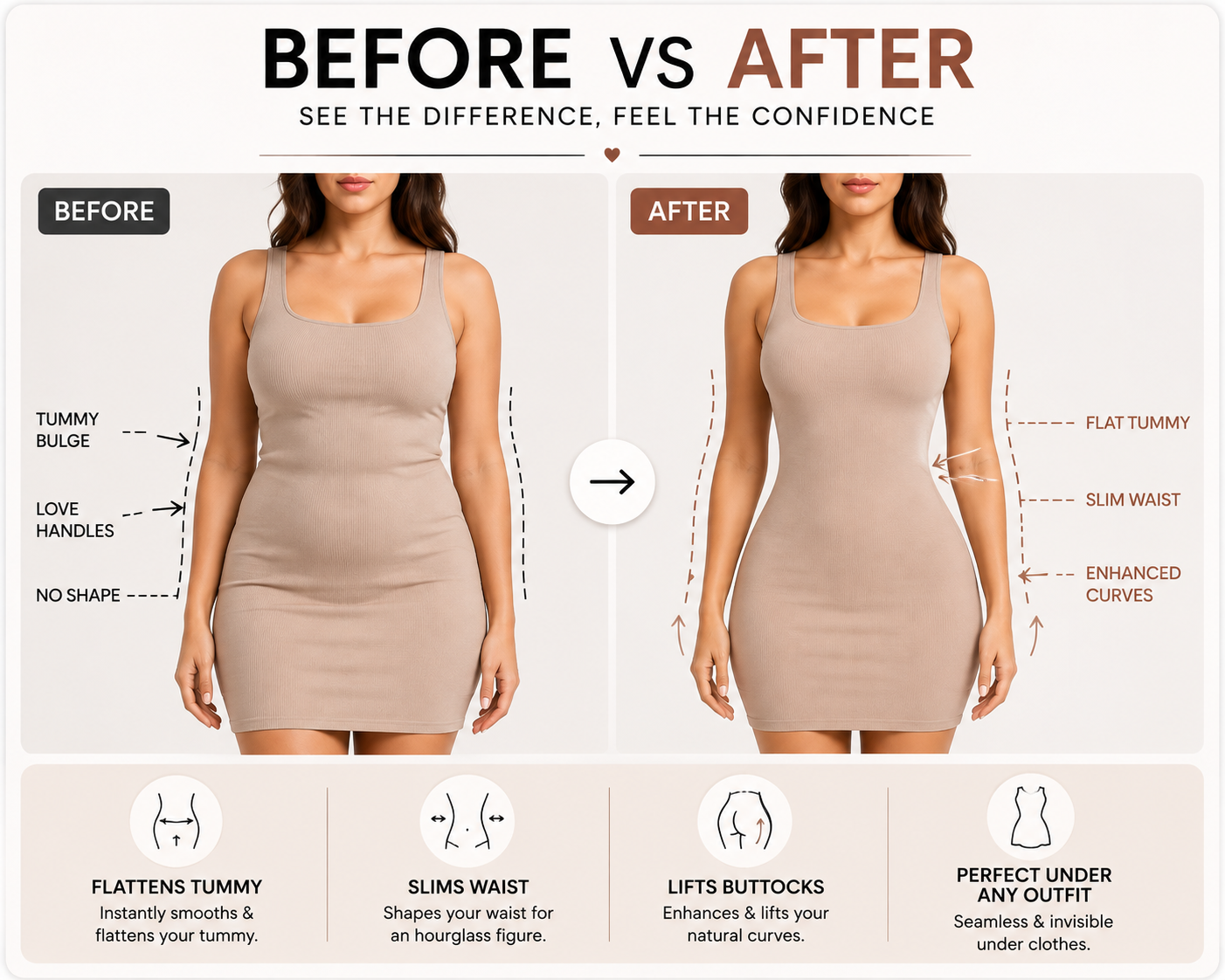 Seamless Tummy Control Bodysuit